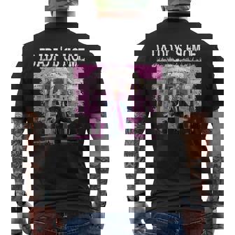 Trump Pink Daddys Home Trump 2024 Take America Back Men's T-shirt Back Print | Mazezy