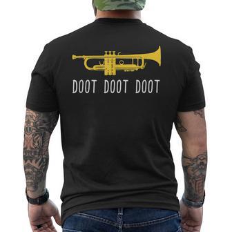 Trumpet Doot Doot Doot Band Player Men's T-shirt Back Print - Monsterry CA