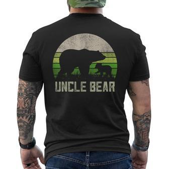 Uncle Bear From Niece & Nephew 1 Cub Vintage Men's T-shirt Back Print - Monsterry