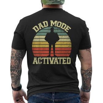Vintage Dad Mode Activated Father's Day Men's T-shirt Back Print - Monsterry