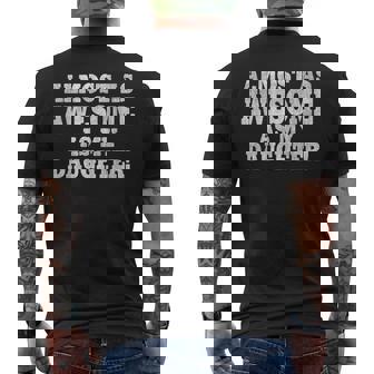 Vintage And Retro Dad Almost As Awesome As My Daughter Men's T-shirt Back Print - Thegiftio UK