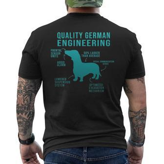 Weiner Dog Joke Sarcastic German Daschund Men's T-shirt Back Print | Mazezy