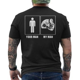Welder Your Man My Man Men's T-shirt Back Print | Mazezy