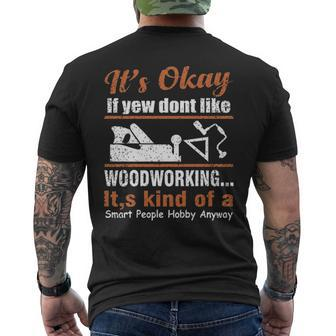 Woodworking Woodworker Hobby Mens Men's T-shirt Back Print | Mazezy