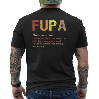 Fupa Definition Fupa Defined Dad Mens Back Print T-shirt | Mazezy