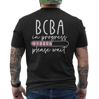 Future Behavior Analyst Bcba In Progress Bcba Student Men's T-shirt Back Print - Seseable