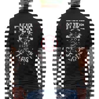 Future Firefighter Kids Boys Youth Men Costume Mens Back Print T-shirt - Thegiftio