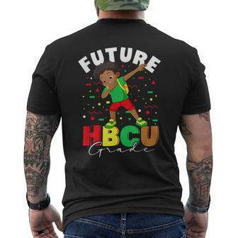 Future Hbcu Grad Graduate Black Boy Black History Month Men's T-shirt Back Print - Seseable