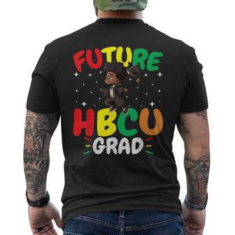 Future Hbcu Grad History Black College Youth Black Boy Men's T-shirt Back Print - Seseable