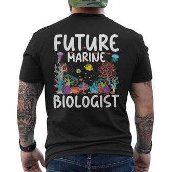 Future Marine Biologist Cute Costume Kid Child Adult Men's T-shirt Back Print | Mazezy
