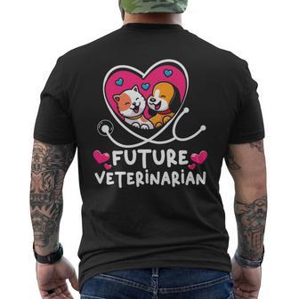 Future Veterinarian Clothing Made For A My Healthy Vet Men's T-shirt Back Print - Monsterry