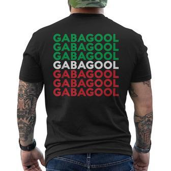Gabagool Capicola Italian Slang Italy Flag Retro Vintage Men's T-shirt Back Print - Monsterry DE