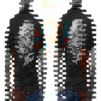 Gagarin Yuri Vintage Sputnik Espacial Camiseta Hombre Estampado Espalda - Regaloses