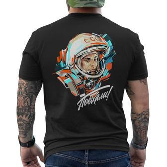 Gagarin Yuri Vintage Sputnik Space T-Shirt mit Rückendruck - Seseable
