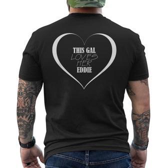 This Gal Loves Her Eddie Cute Eddie Men's T-shirt Back Print - Monsterry AU