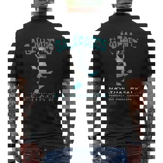 Galapagos National Park Ecuador Blue Footed Boobies Keepsake Mens Back Print T-shirt - Thegiftio