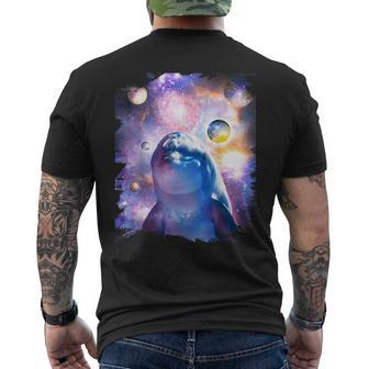 Galaxy Dolphin Dolphins In Space Men's T-shirt Back Print - Monsterry UK