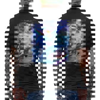 Galaxy Dolphin Dolphins In Space Men's T-shirt Back Print - Thegiftio UK