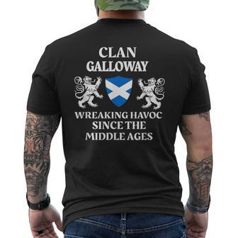 Galloway Scottish Family Clan Scotland Name Men's T-shirt Back Print - Seseable
