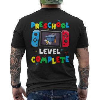 Game Controller Level Preschool Complete Boys Graduation Men's T-shirt Back Print - Seseable