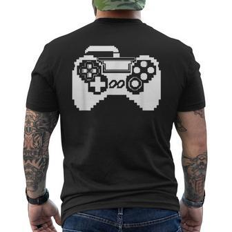 Game Controller Pixel Grafik Gamer Pc Spiele T-Shirt mit Rückendruck - Seseable