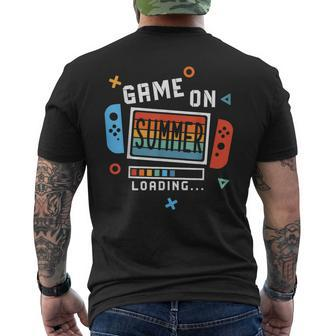 Game On Summer Gamer Quote Last Day Of School Boys Men's T-shirt Back Print - Monsterry AU