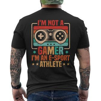 Gamer & E-Sport Athlete Video Games & Esport Gaming Men's T-shirt Back Print - Seseable