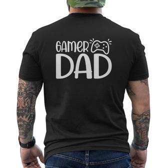 Gamer Dad Father's Day Mens Back Print T-shirt | Mazezy