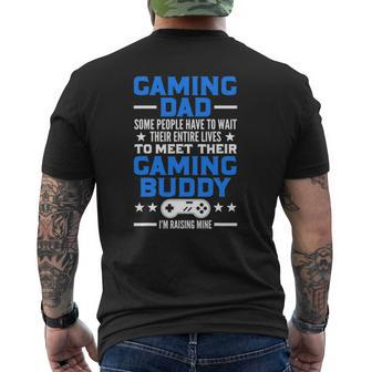 Gamer Father's Day Video Games Gaming Dad Gaming Mens Back Print T-shirt | Mazezy AU