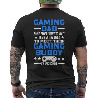 Gamer Fathers Day Video Games Gaming Dad Gaming Men's T-shirt Back Print - Monsterry AU