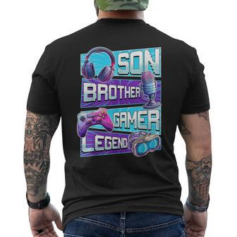 Gamer Gaming Video Game For Boys Ns Men's T-shirt Back Print | Mazezy