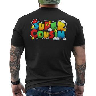Gamer Super Cousin Gamer For Cousin Men's T-shirt Back Print - Thegiftio UK
