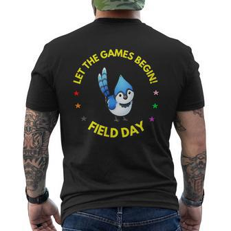 Games Begin Field Day Blue Jay Men's T-shirt Back Print | Mazezy UK