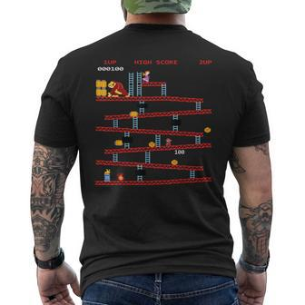 Gaming Arcade Retro Video Game Console Vintage Gamer Men's T-shirt Back Print - Monsterry UK