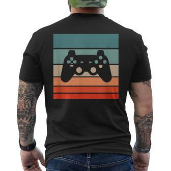 Gaming Controller Retro Style Vintage T-Shirt mit Rückendruck - Seseable
