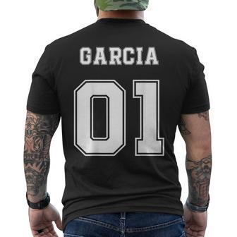 Garcia 01 Back Print Sports Jersey Style Family Name Fun Men's T-shirt Back Print - Seseable
