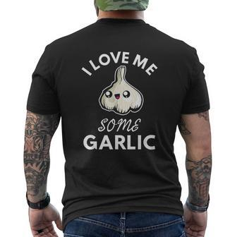 Garlic Lover I Love Me Some Garlic Cute Chef Cook Food Mens Back Print T-shirt - Thegiftio UK