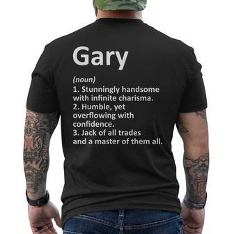 Gary Definition Personalized Name Birthday Idea Men's T-shirt Back Print - Monsterry UK