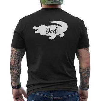 Gator Dad Animal Lover Tee Mens Back Print T-shirt | Mazezy