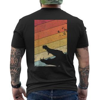 Gator Retro Style Men's T-shirt Back Print - Seseable