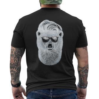 Gay Bear With Sunglasses Polar Bear Men's T-shirt Back Print - Monsterry