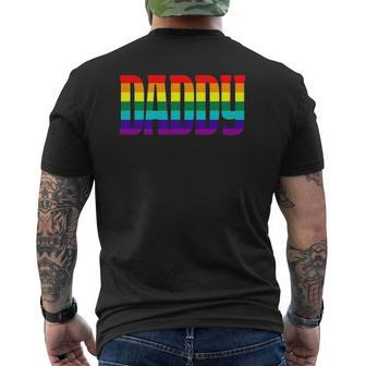 Gay Daddy Gay Gay Pride Mens Back Print T-shirt | Mazezy