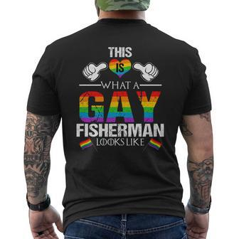 This Is What A Gay Fisherman Looks Like Lgbt Pride 2020 Mens Back Print T-shirt - Thegiftio UK