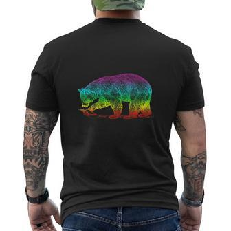 Gay Pride Bear Lgbt Mens Back Print T-shirt - Thegiftio UK