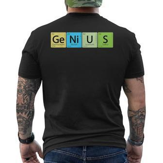 Ge Ni U S Genius Element Periodic Table Men's T-shirt Back Print - Thegiftio UK