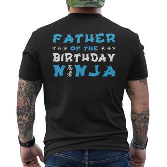 Geburtstag Ninja Party Geschenkater Des Geburtstags Ninja Papa T-Shirt mit Rückendruck - Geschenkecke