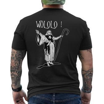 Geek For Empire Game Fans Monk Age Wololo Men's T-shirt Back Print | Mazezy