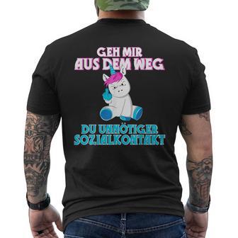 Geh Mir Aus Dem Weg Kurzärmliges Herren-T-Kurzärmliges Herren-T-Shirt, Lustiges Anti-Sozialkontakt Design - Seseable