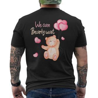 Gender Neutral Baby Shower Decorations We Can Bearly Wait Men's T-shirt Back Print - Monsterry UK