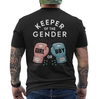 Gender Reveal Party Keeper Of Gender Boxing Men's T-shirt Back Print | Mazezy DE